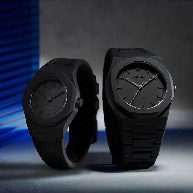 Arabic Aura Black Dial Watch for Man