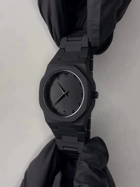 Arabic Aura Black Dial Watch for Man